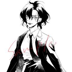 白黒イラスト