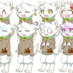寝音さま配信＆動画用立ち絵イラスト（全24種）