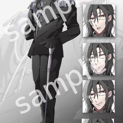 黒髪眼鏡軍服の男性
