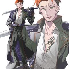 軍服と刀