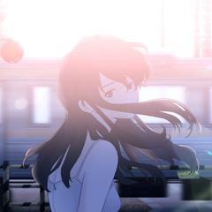 a girl in the light