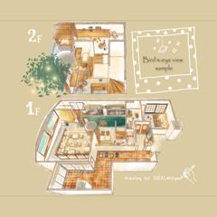 ママによるママの為のママ目線のカフェ♪フロアマップ(立体)