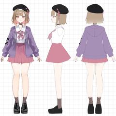 IRIAM対応立ち絵イラスト
