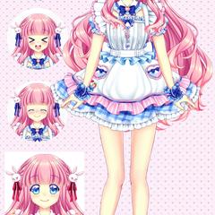 兎めろ子様Vtuberデザイン・Live2D用パーツ分け