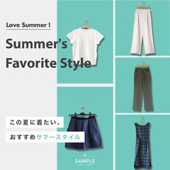 自主制作：夏服おすすめバナー