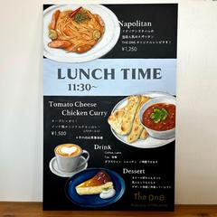 The One様　店舗看板　A2サイズ相当