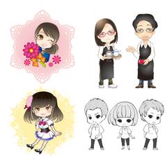 似顔絵・SDキャラ風
