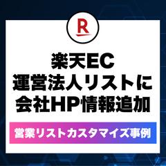 営業リストカスタマイズ事例