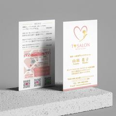 T♡SALON様 名刺デザイン