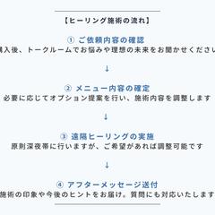 施術の流れ｜【オーバーソウル・ヒーリング】の安心ステップ！