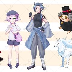 TRPG関係で作成した立ち絵