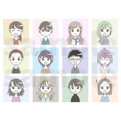 シンプルかわいいいアイコン