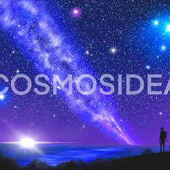 藍色の空と流れ星