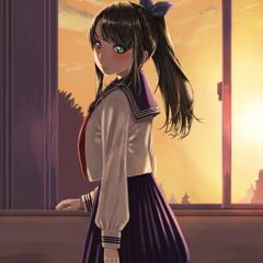 夕日