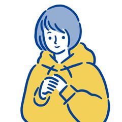 パーカー女子