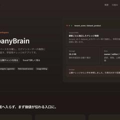 CompanyBrain（会社専用AI脳・自社プロダクト）