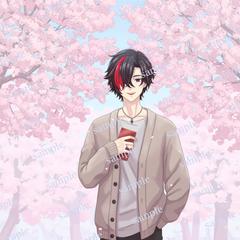 Vtuber桜木荼華様2周年記念イラスト
