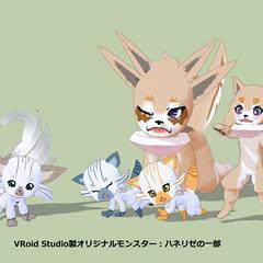 自作RPG独自モンスターのVRoidモデル改変モデル