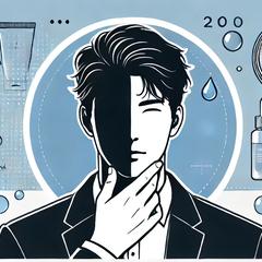 SEOライティング：男性 x スキンケア