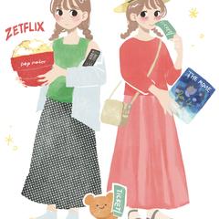 自主制作ZINE、カットイラスト制作