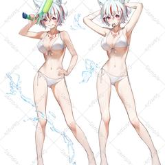 水着衣装のイラスト作成