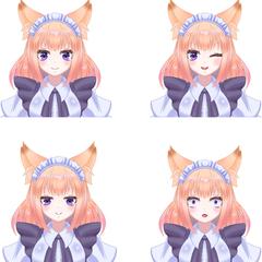 Live2Dモデリングの表情集01