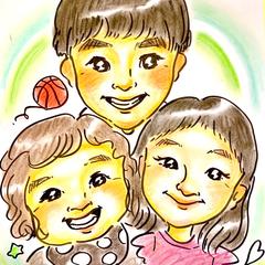 似顔絵イベントで作成