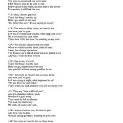 英語歌詞ポートフォリオ