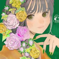 花の髪飾り