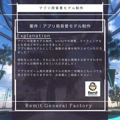 アプリ用背景モデル制作