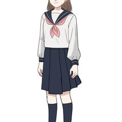 【サンプル】学生キャラクター（女子）
