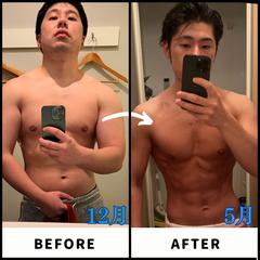 82kg→62kgまで体重を落としました。