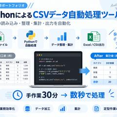 PythonによるCSVデータ自動処理ツール