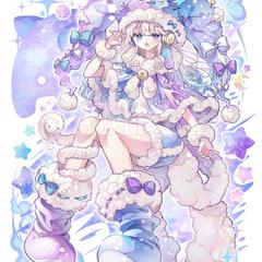 ゆめかわテイスト 眠たげな少女