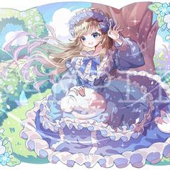 Vライバー小森こかげ様からのご依頼 ソシャゲ風1枚絵