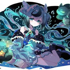 ソーシャルゲームユニットイラスト風　シーラカンスの姫