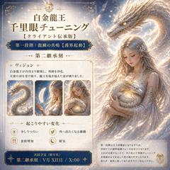 【 フィードバックと鑑定の一例 】白金竜王千里眼チューニング
