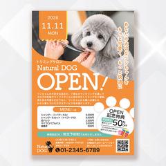 ペットサロンチラシ