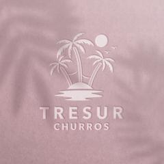 「TRESUR CHURROS様」チュロスの販売店のロゴ