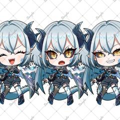BUBBLE所属Vライバー氷碧ゼノ様SDイラスト作成