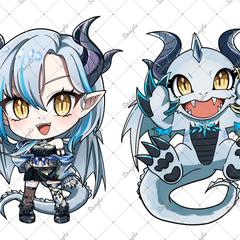 BUBBLE所属Vライバー氷碧ゼノ様SDイラスト作成