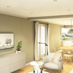 ジャパンディ風のオープンリビンング