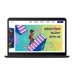 【デザインから一括】POPでワクワクする遊び心満載サイト