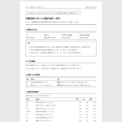 心理尺度の因子分析・IRT分析レポート(見本)