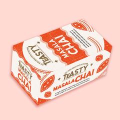 Teasty Teabag ボックスのパッケージデザイン