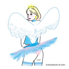 夢かわいい女の子のイラスト