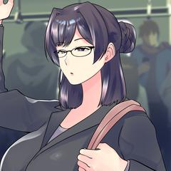 通勤中の女性