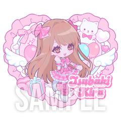 背景付きミニキャライラスト