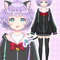 Vtuber Live2D用パーツ分けイラスト