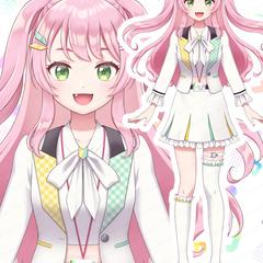 Vtuber Live2D用パーツ分けイラスト